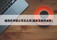 越南区块链公司怎么样[越南互联网金融]